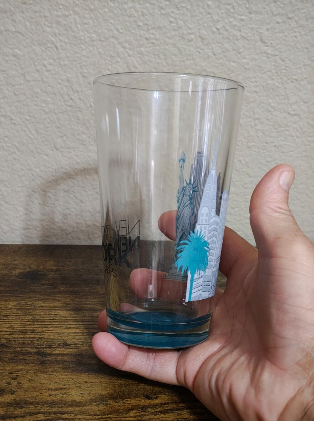 1990s New York-New York Las Vegas Casino Pint Glass/Beer Glass