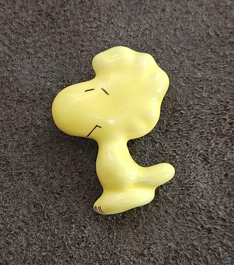 1970s Peanuts Woodstock Ceramic Pin