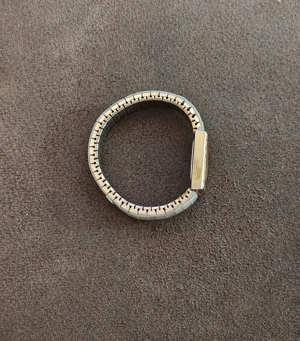 1980s/90s Santa Fe Asymmetric Quartz Women's Watch Mother of Pearl Dial & Band