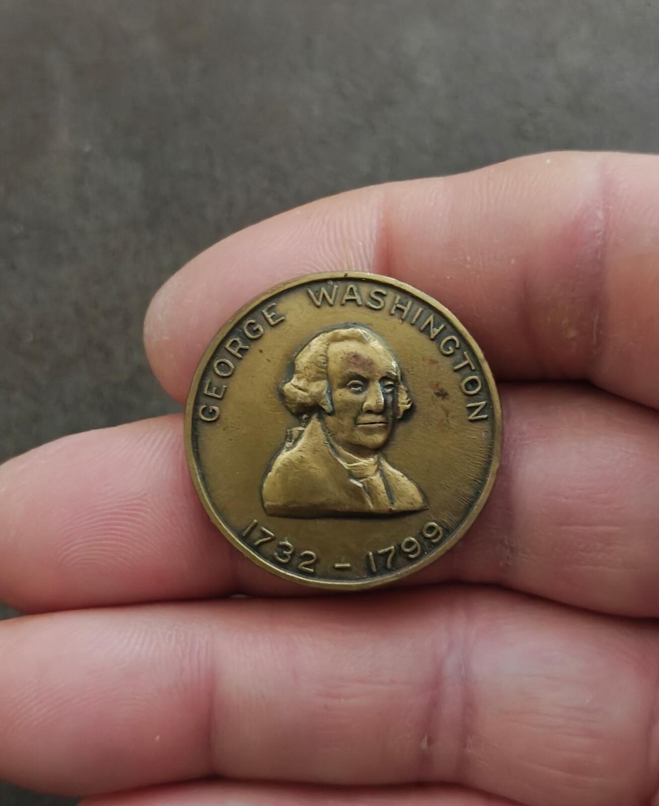 1960s George Washington Commemorative Bronze Token