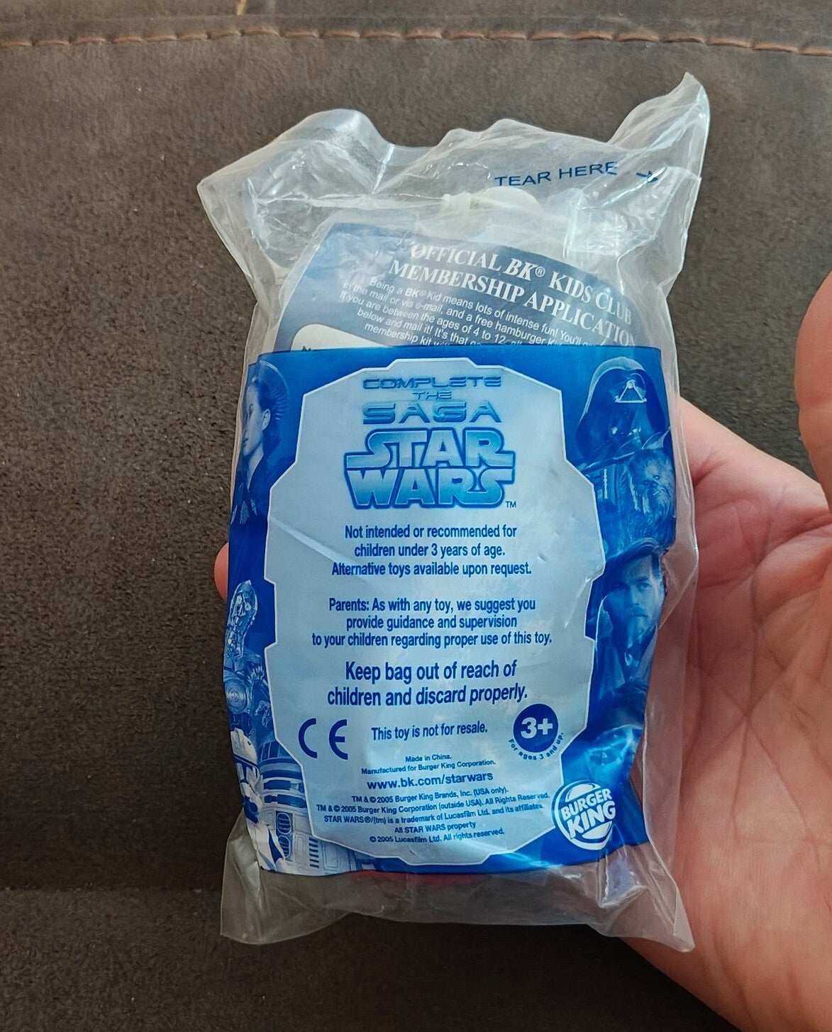 2005 Burger KingStar Wars: The Complete Saga Kids Meal ARC Clone Fighter Toy New