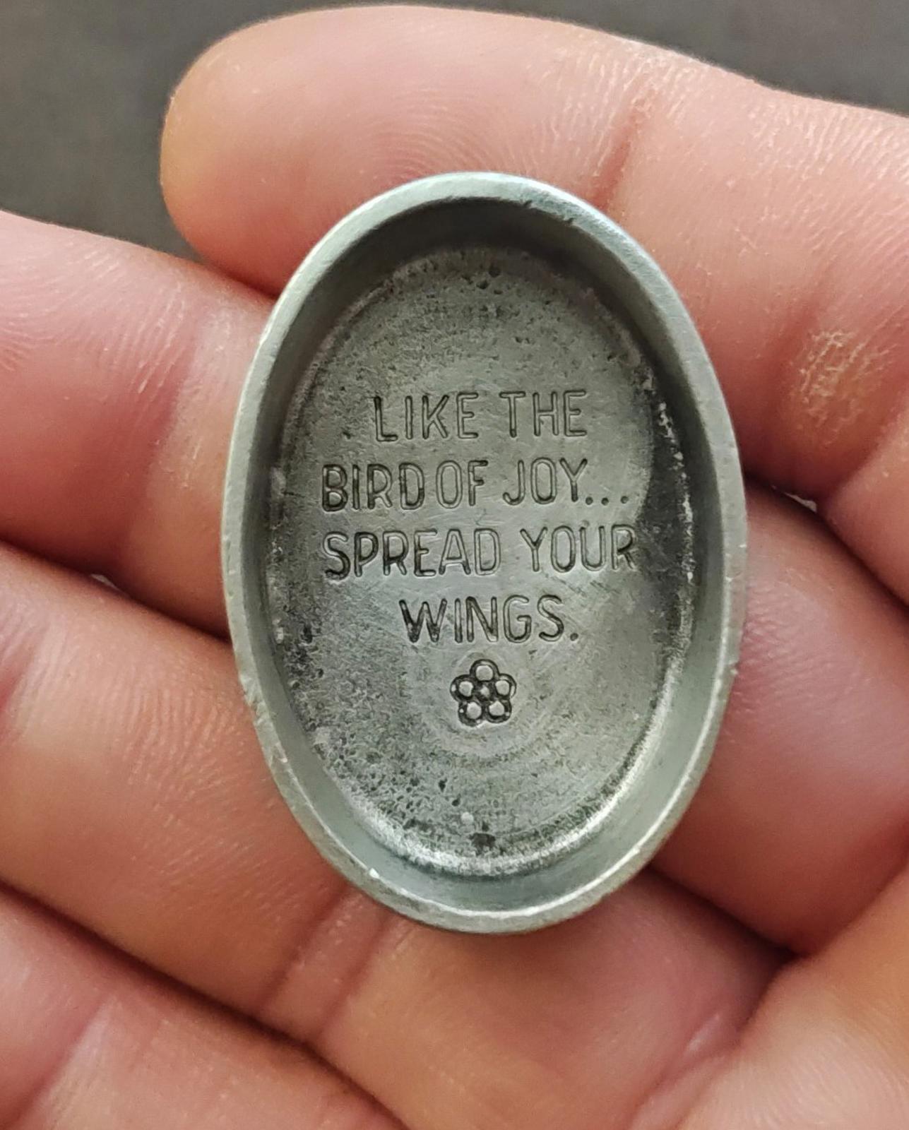 Inspirational Handcrafted Pewter Pocket Token From Basic Spirit