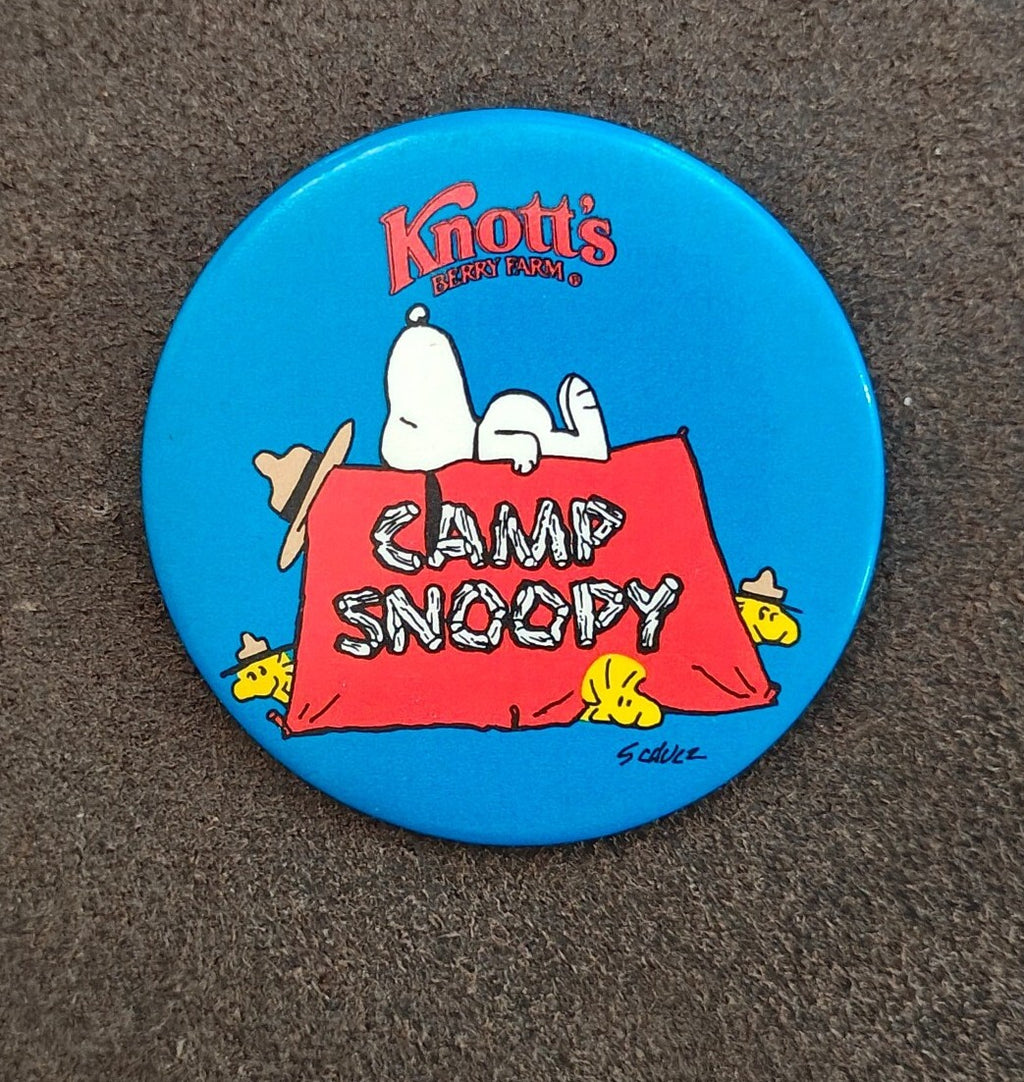 1983 Knott’s Berry Farm Camp Snoopy Promotional Pinback Button