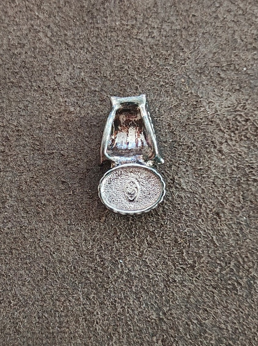 1990s Premier Designs "Mira" Two Tone Slide Pendant.