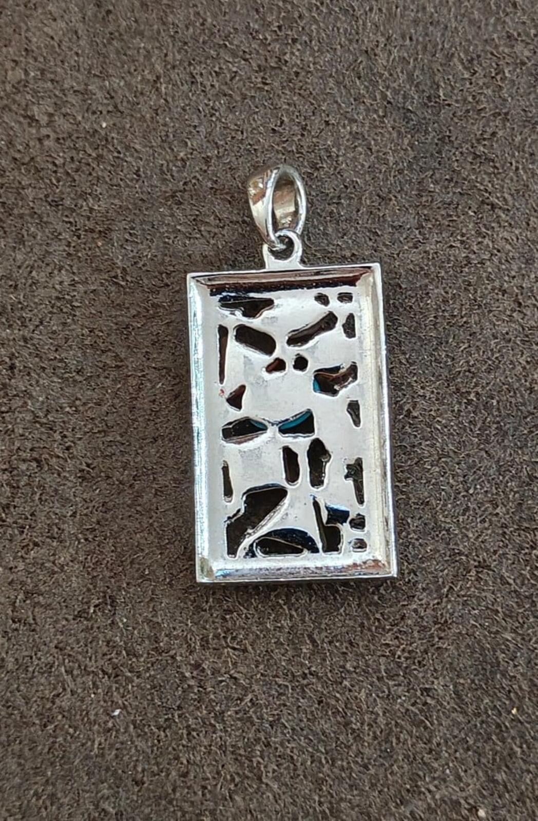 Lia Sophia Galileo Turquoise And Pastel Silver Tone Pendant