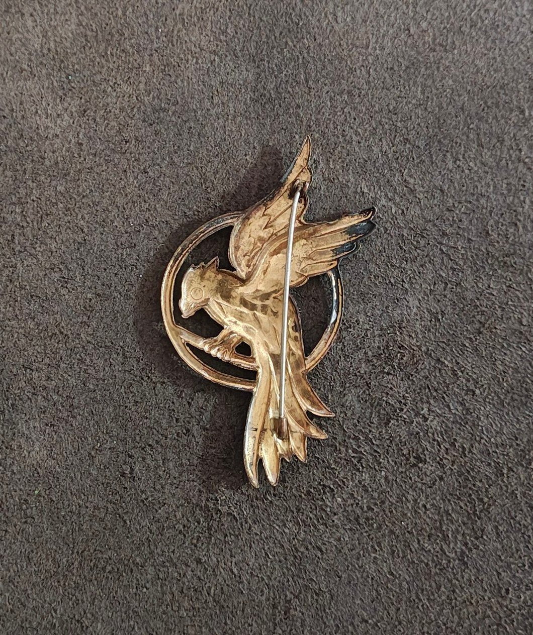 Hunger Games Mockingjay Bronze Tone Pin~ FROM THE HUNGER GAMES SERIES