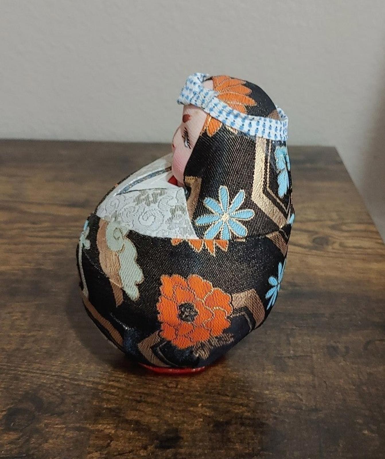 1980's Handsome Vintage Japanese Traditional Daruma Doll