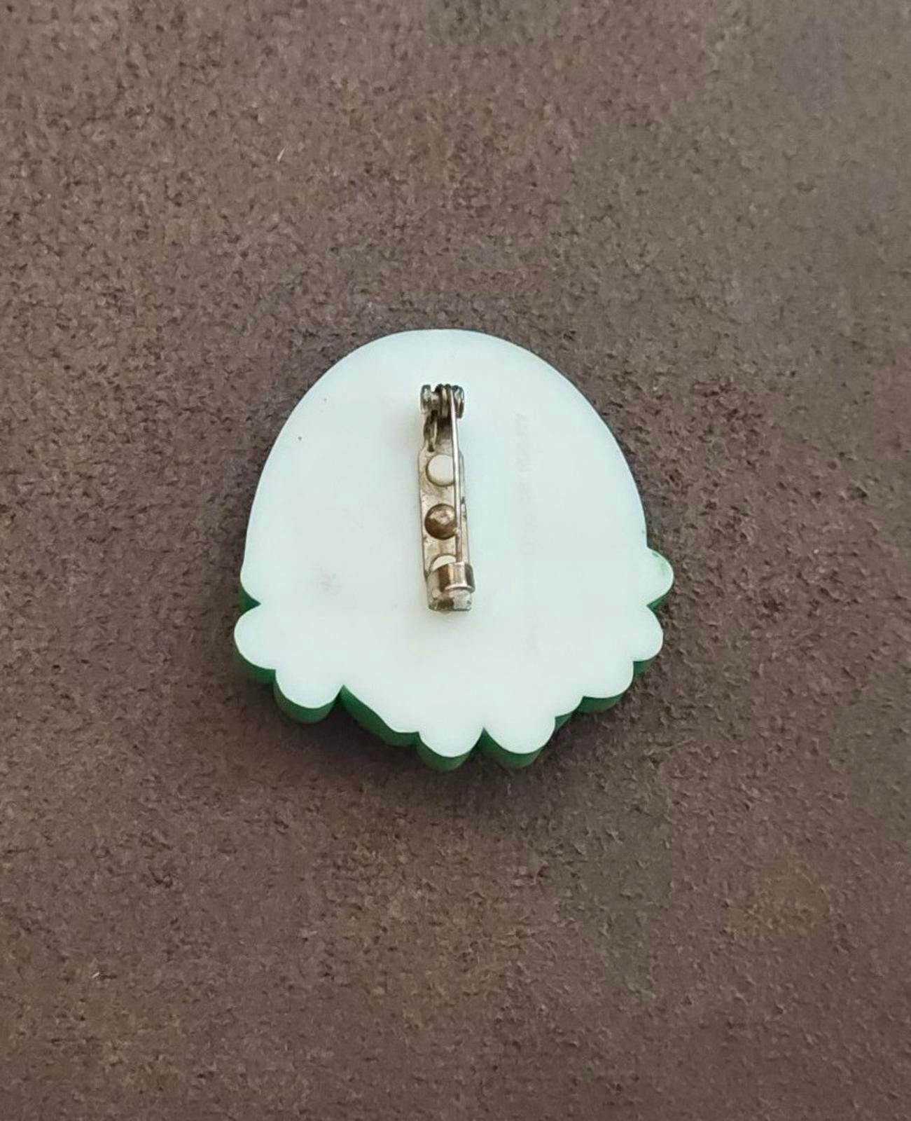 1980 American Greetings "I'm Irish and I'm Glad" Shamrock and Rainbow Brooch Pin
