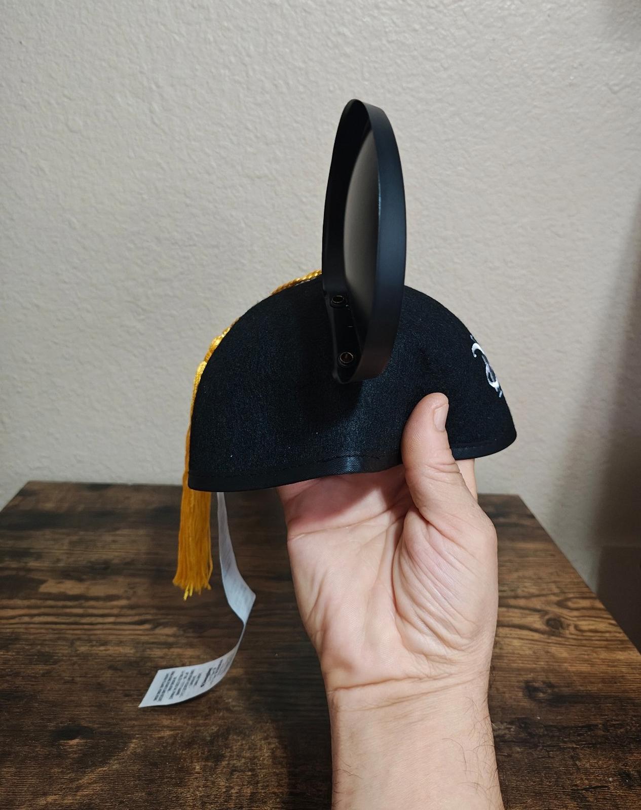 Cool Vintage 1990s Disney Institute Black & White Mickey Mouse Ear Hat.