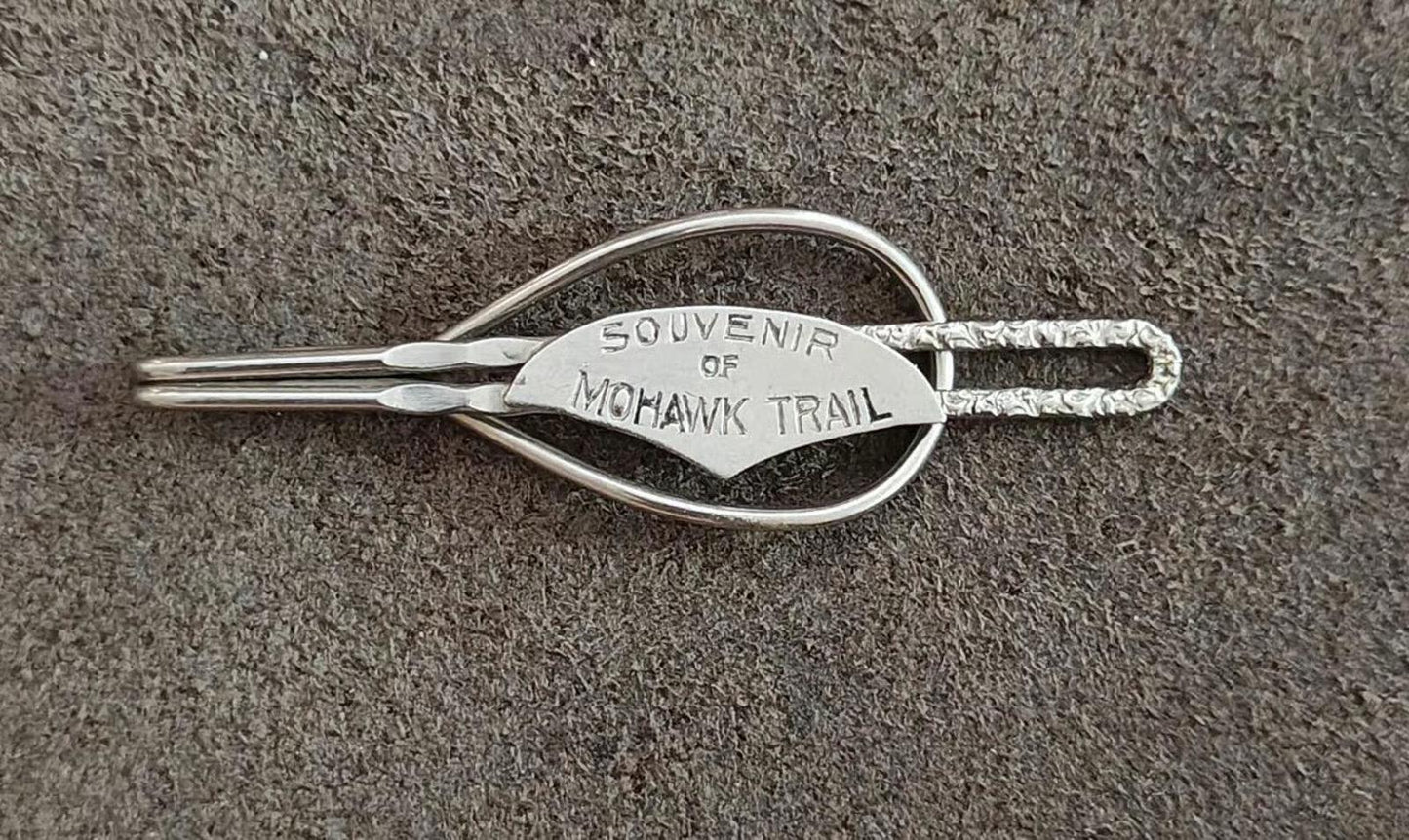 Mohawk Trail Silver Tone Tie Bar Clip