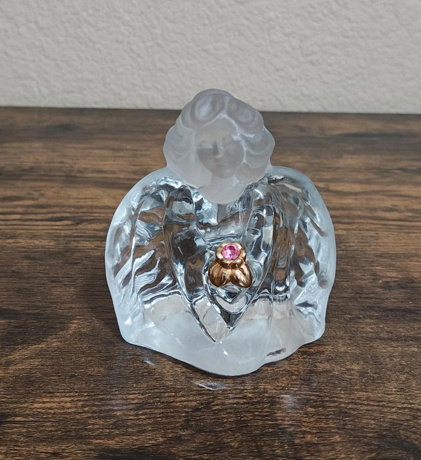 1980's Fenton October Birthstone Guardian Angel Figurine