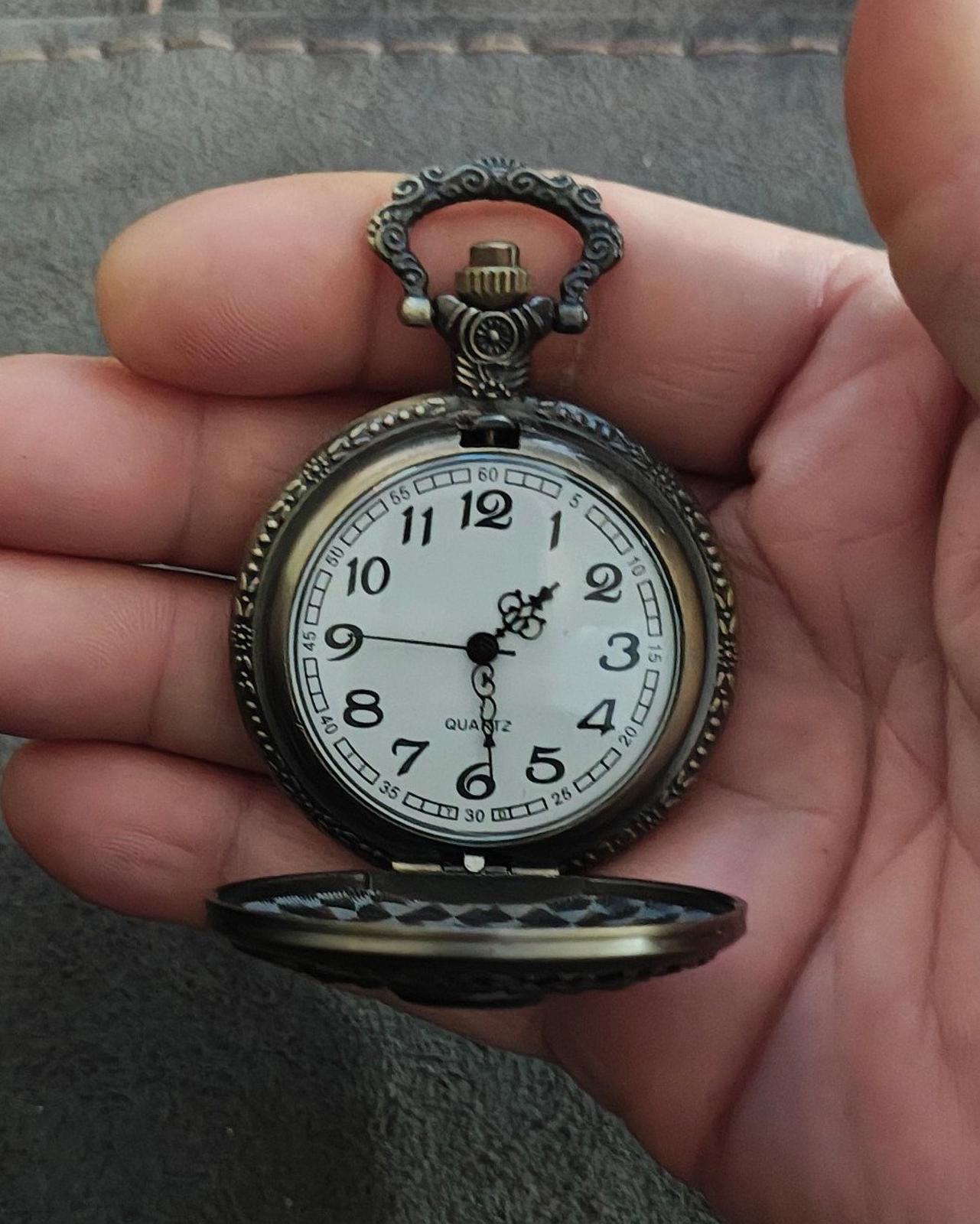 2nd Amendment Skull Pocket Watch Pendant Necklace