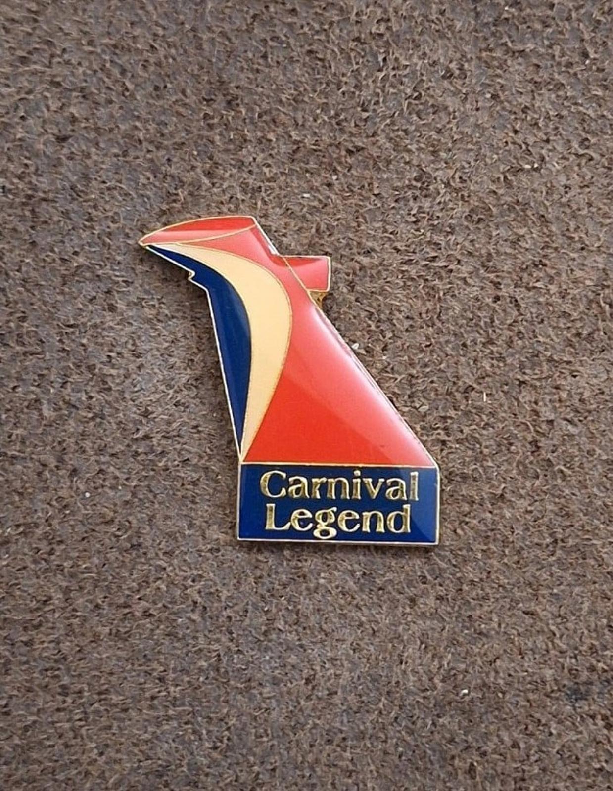 1990s Carnival Legend Cruise Lines Ship Guest VIP Enamel Pin