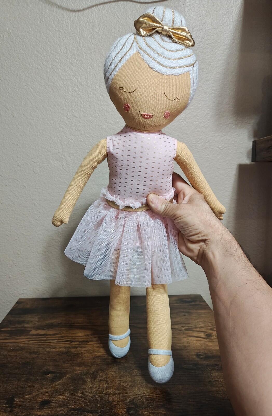 2017 Target Pillowfort Ballerina Plush Doll Pillow