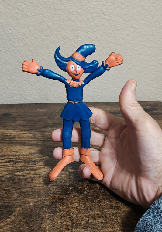1968 Rare MGM Wizard of Oz Scarecrow Bendy Rubber Figure By Rubb'r Nik