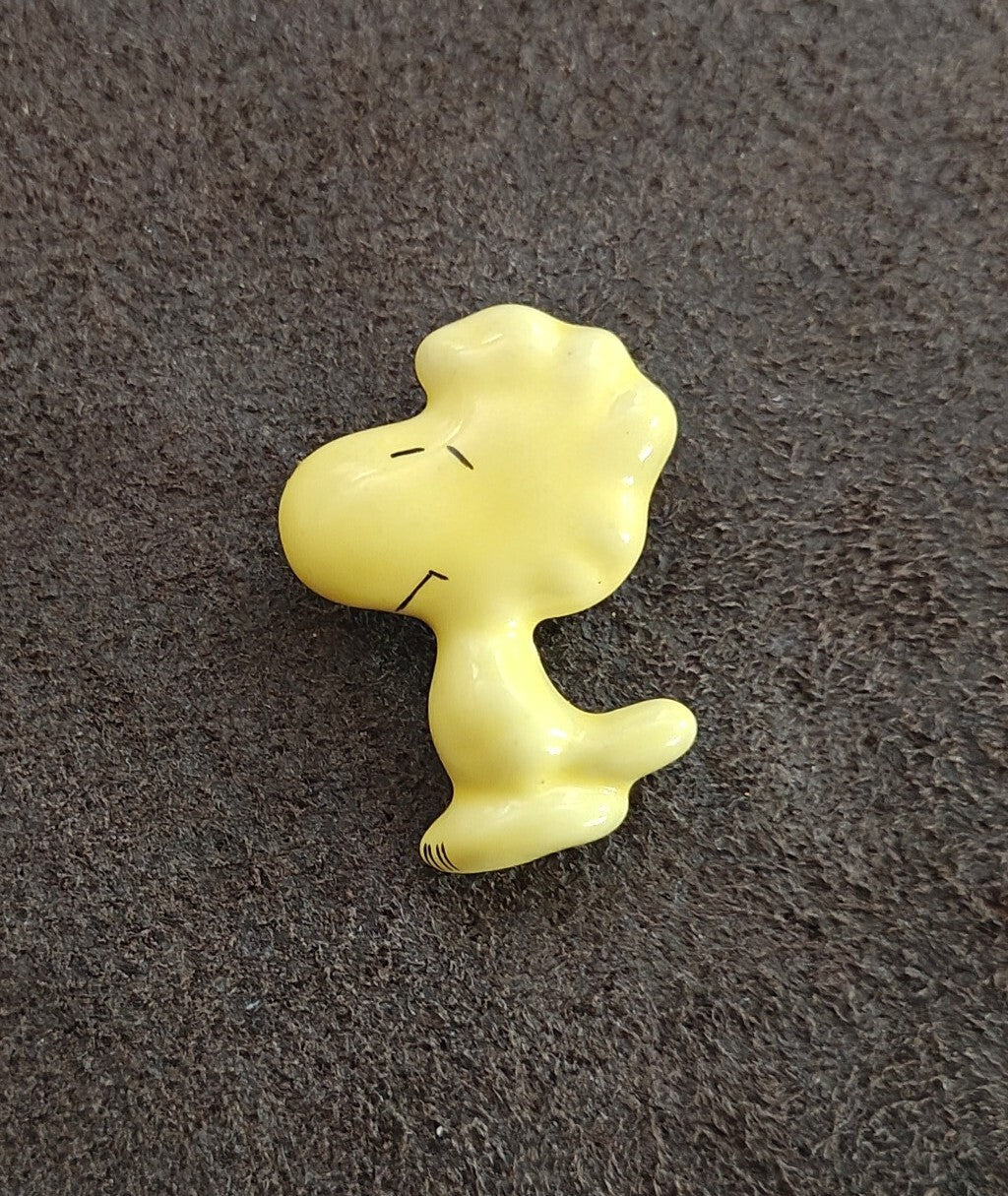 1970s Peanuts Woodstock Ceramic Pin
