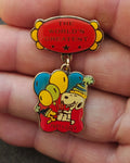 1970s/80s Peanuts Snoopy "World's Greatest Party-Goer" Award Dangle Pin