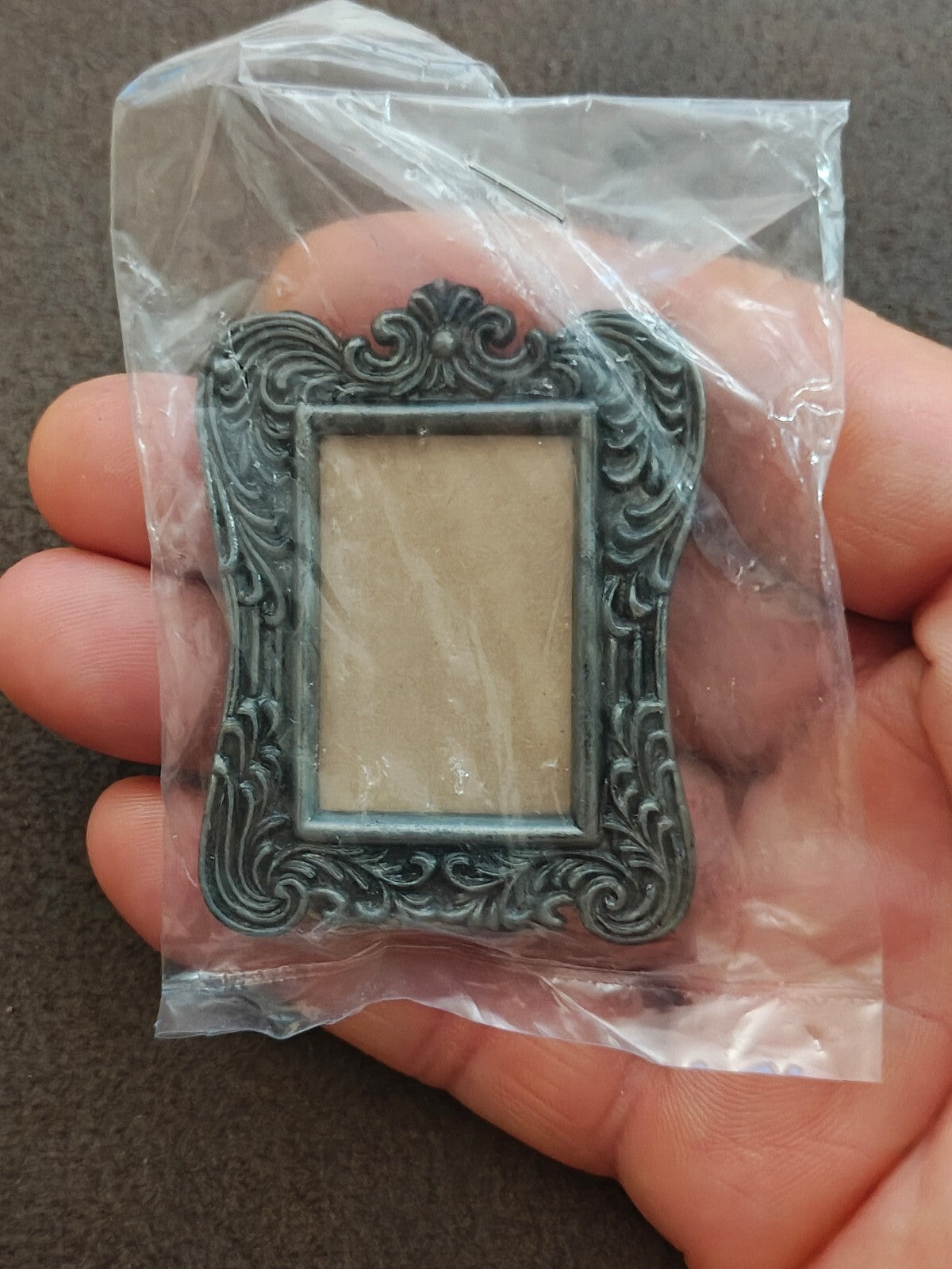 1970s/80s Pewter Tone Ornate Baroque/Victorian/Rococo Style Picture Frame NOS
