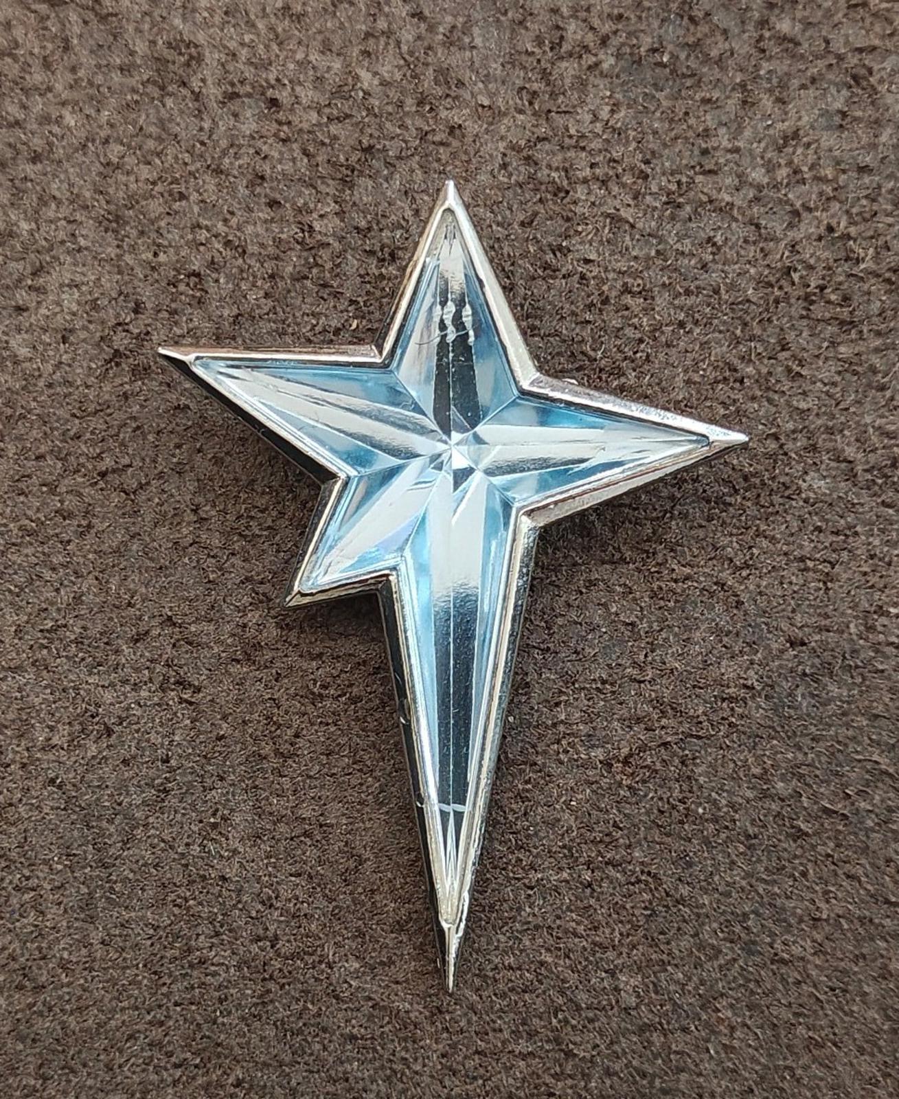 1990s Signed Thierry Mugler "Angel" Star Brooch.