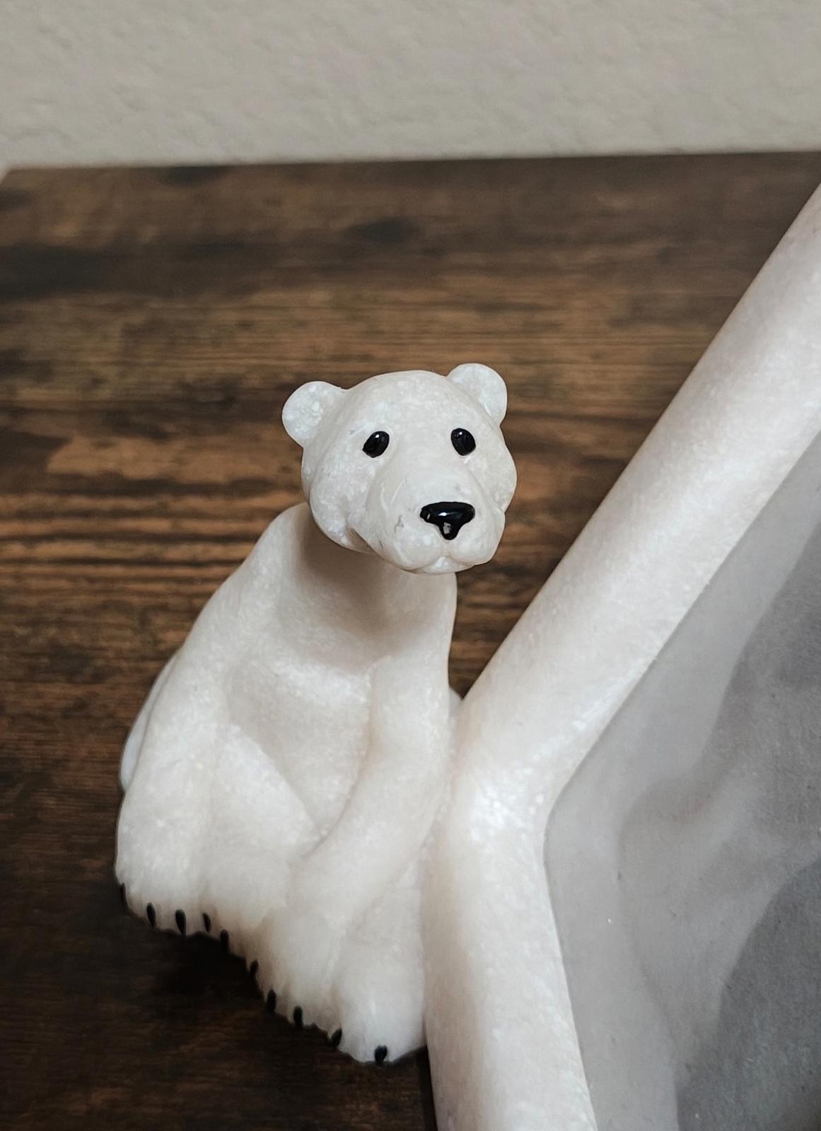 2001 Second Nature Quarry Critters Bear Figurine Picture Frame