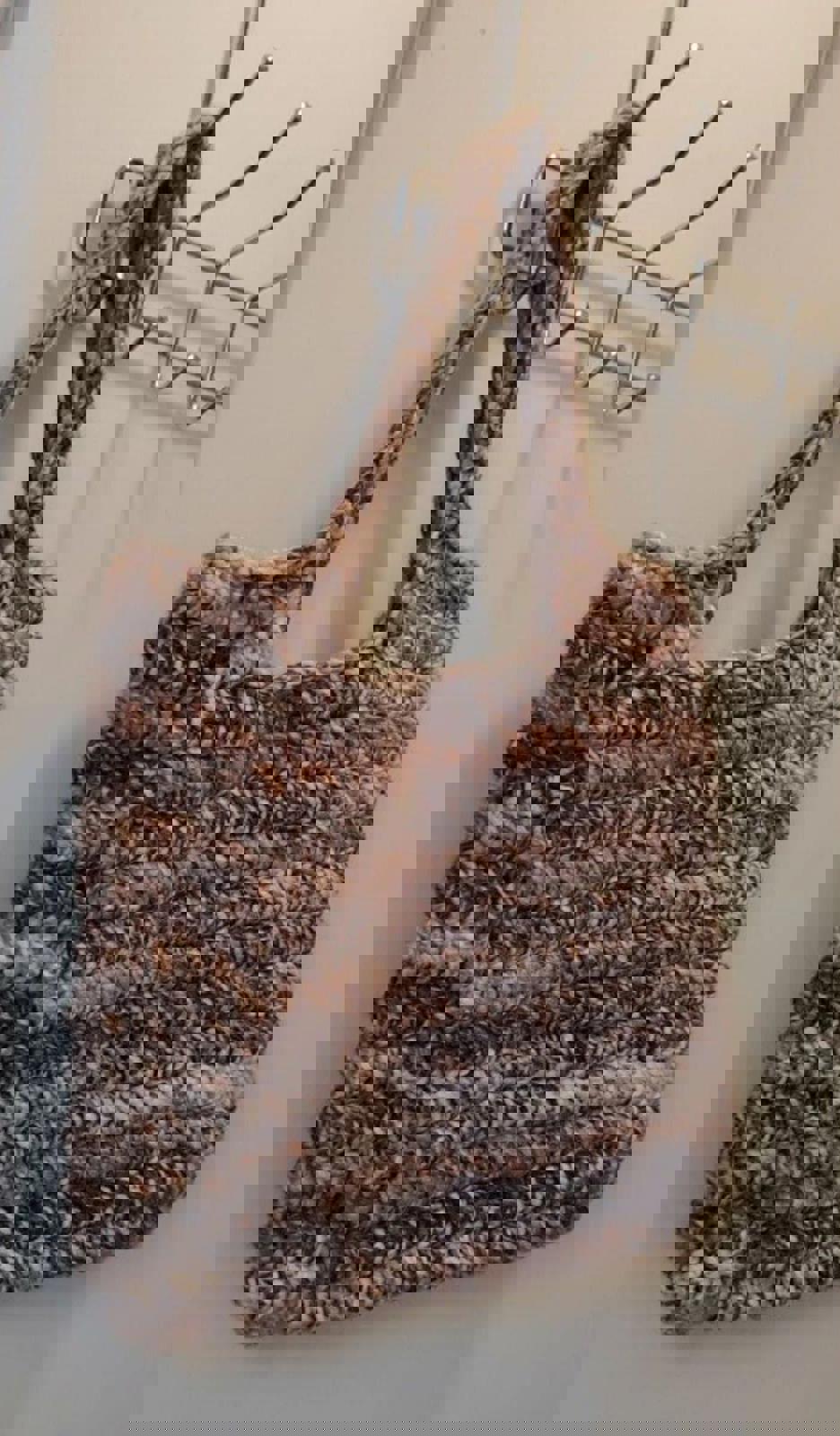 Beautiful Hand Knit Market Large Purse/Shoulder Bag/Tote bag