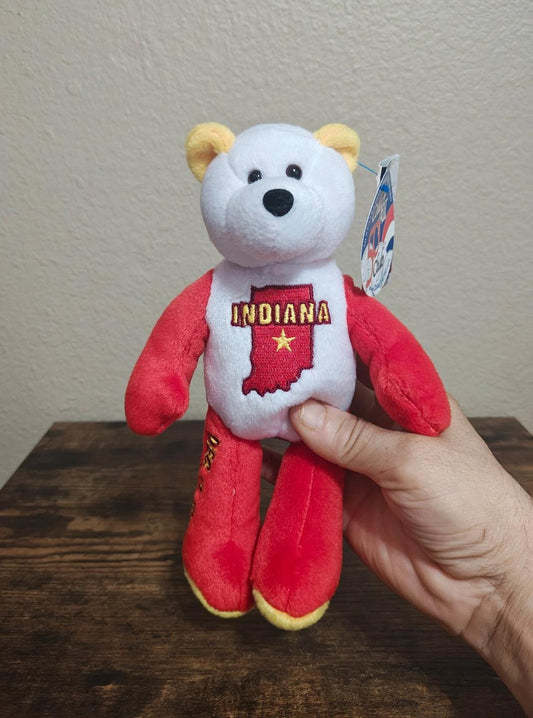 2002 Limited Treasures Indiana State Quarter Bear Collectible Plush