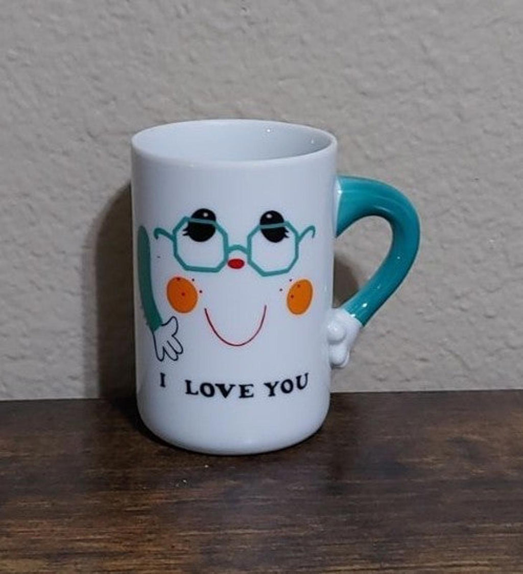 1976 Porcelain Papel I Love You Small Cup Mug