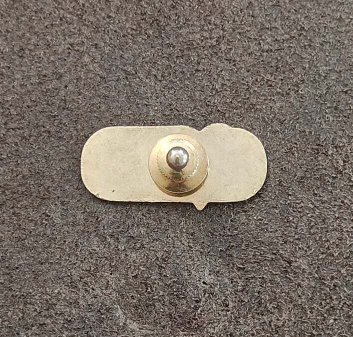 1980s I Love Costa Rica Travel Souvenir Gold Tone Enamel Pin