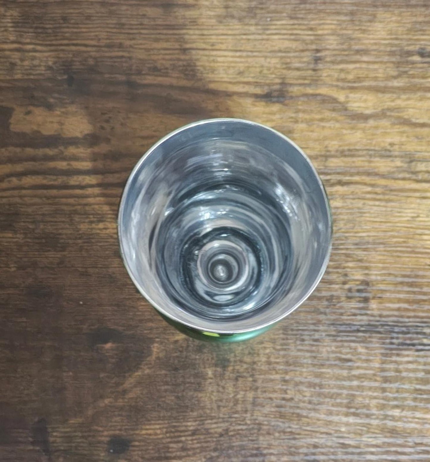 1990's Mirrored Green Circus Circus Las Vegas Hurricane Glass