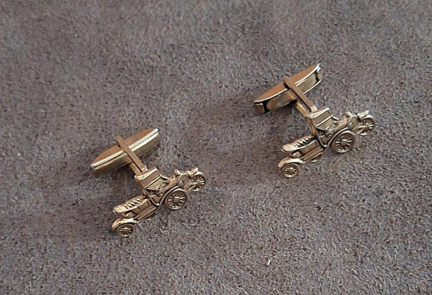 Gold Tone Ford Model T Cufflinks