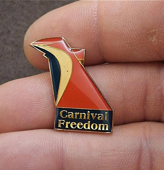 1990s Carnival Freedom Cruise Lines Ship Guest VIP Enamel Pin