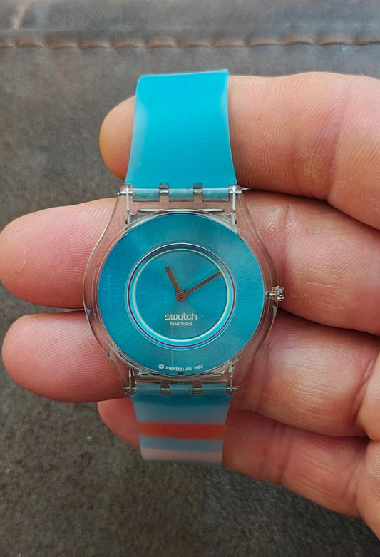 2004 Swatch Skin Pasteloop Turquoise Dial Unisex Watch SFK23