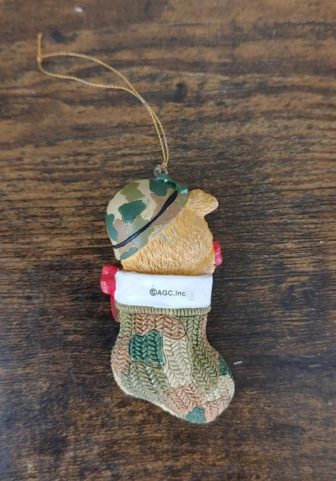 2000 American Greetings Operation Santa Army Bear Ornament