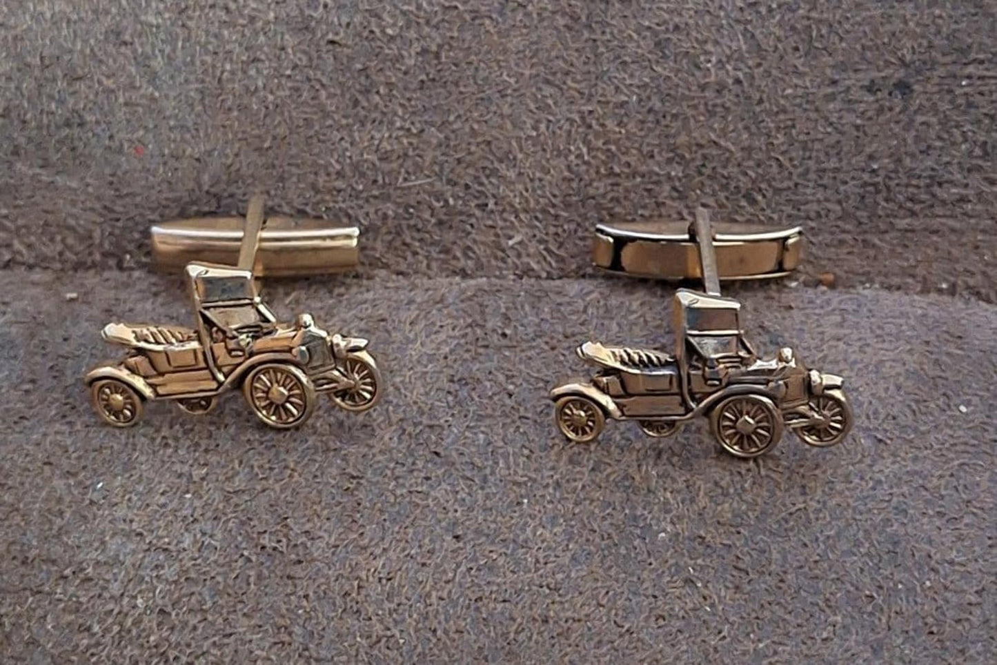 Gold Tone Ford Model T Cufflinks