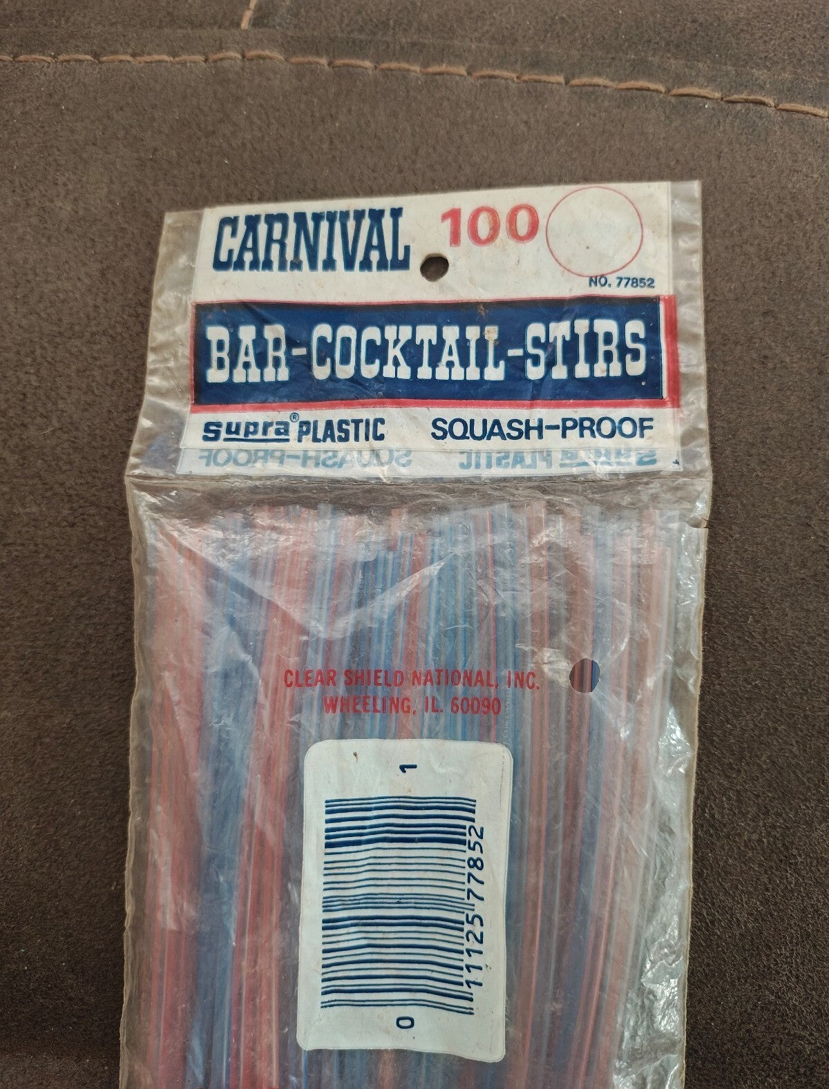 1960s/70s Carnival Brand "Supra Plastic" Bar-Cocktail-Stirs New Old Stock