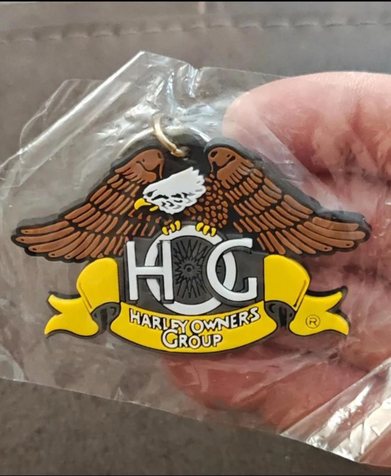 Collectible Harley-Davidson Owners Group (H.O.G.) Eagle Claw Rubber Keychain Fob
