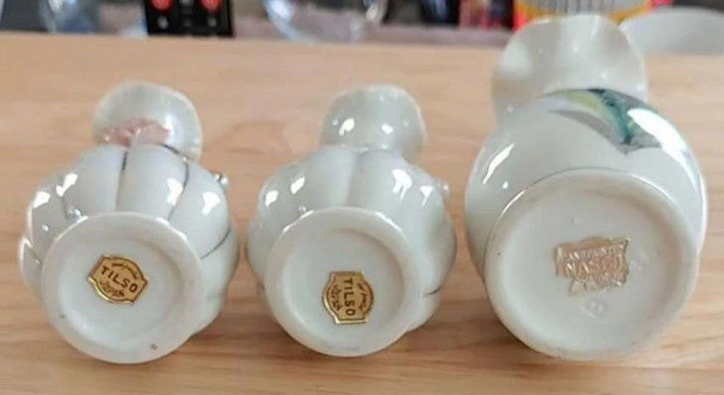 1950's Tilso and Nasco Japan Hand painted vases