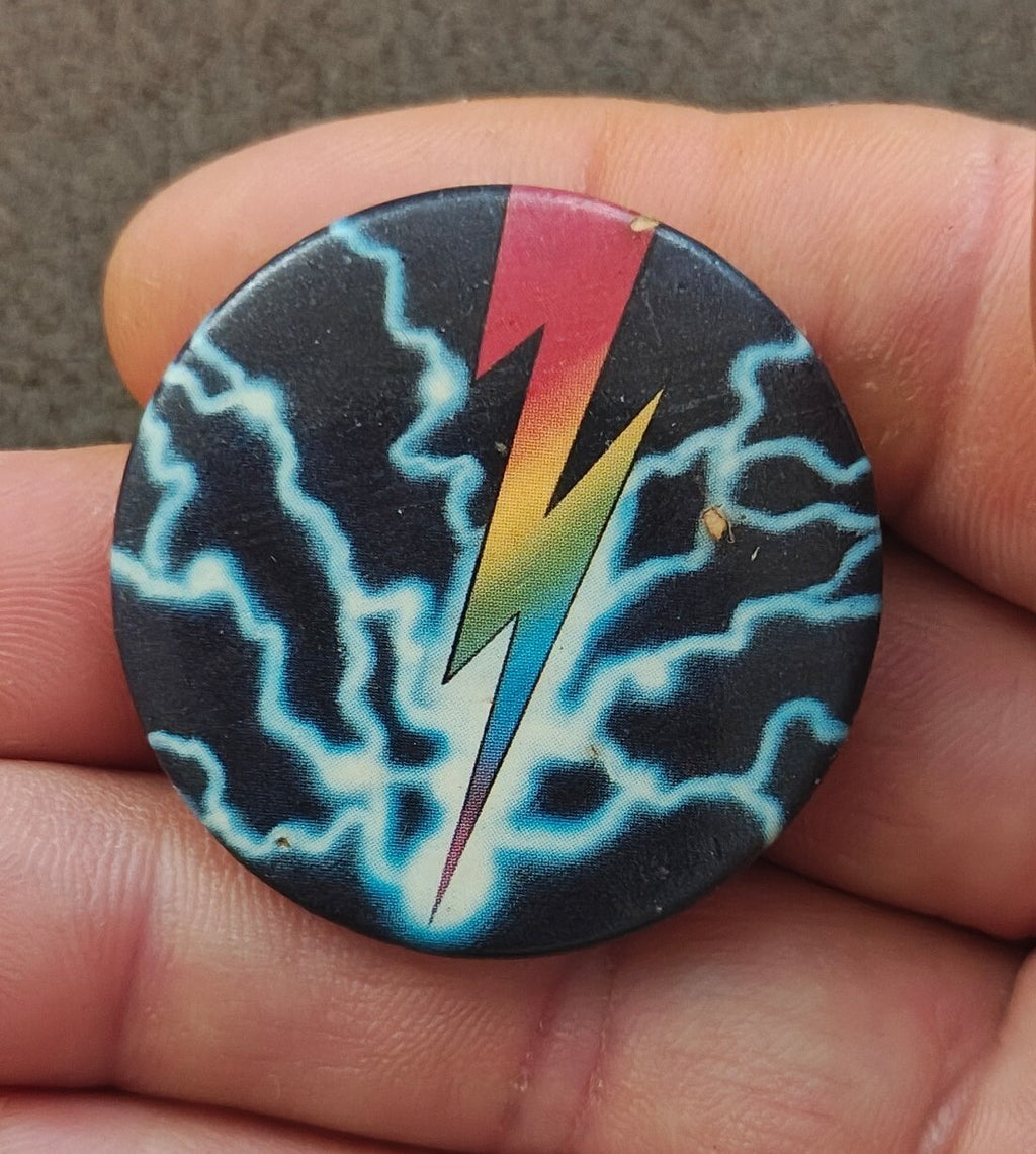 1982 Lightning Bolt Sky Entertainment EH Mason Pinback/Pinbutton