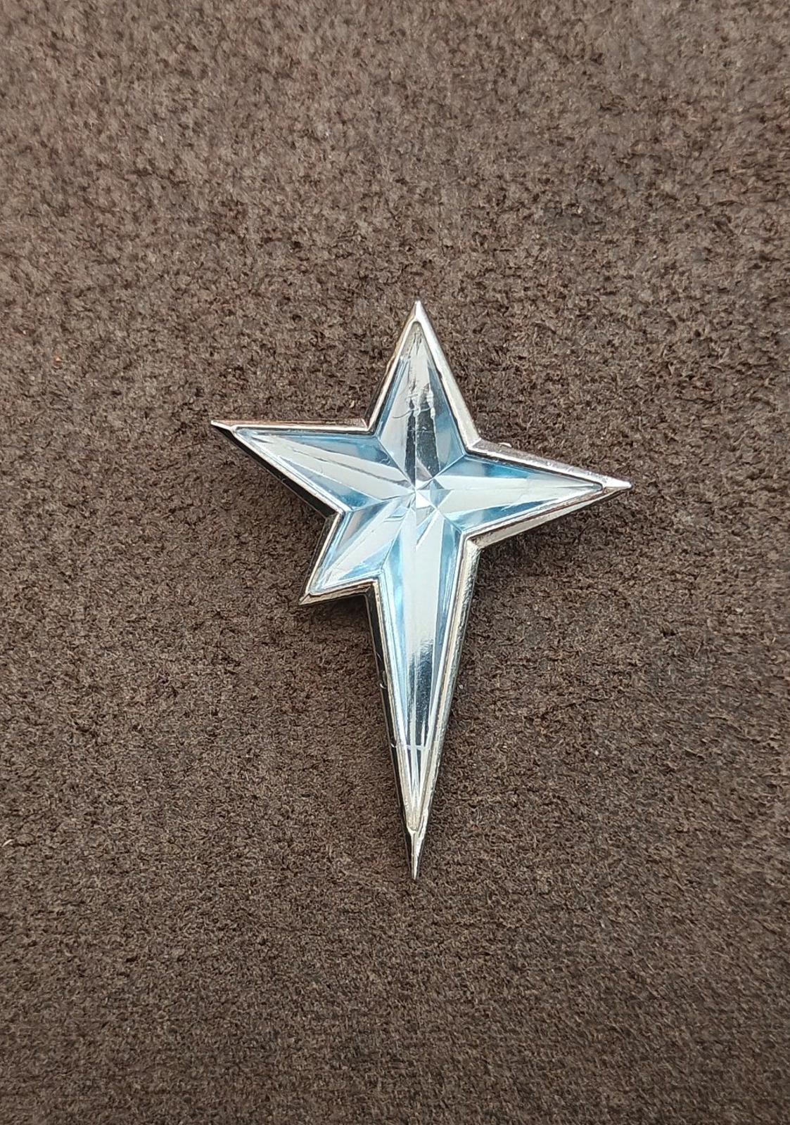 1990s Signed Thierry Mugler "Angel" Star Brooch.
