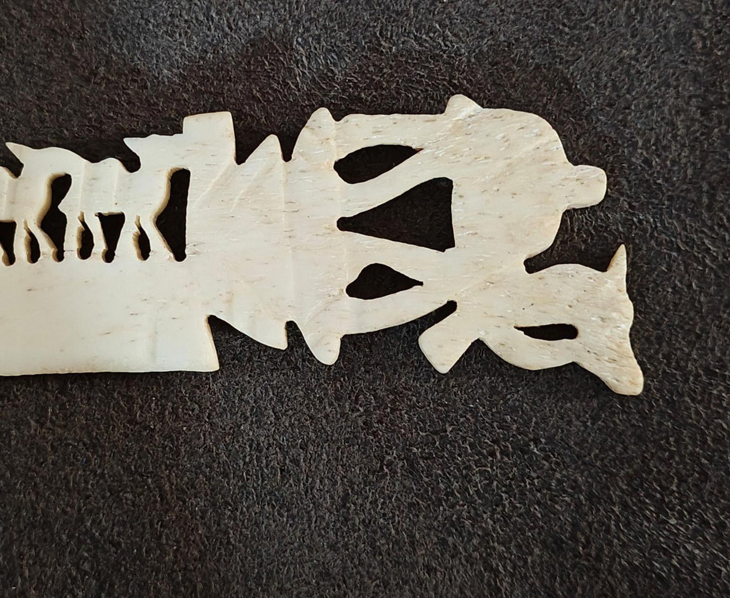 Early 20th Century Hand Carved Bone Camel Letter Opener Bone Folder