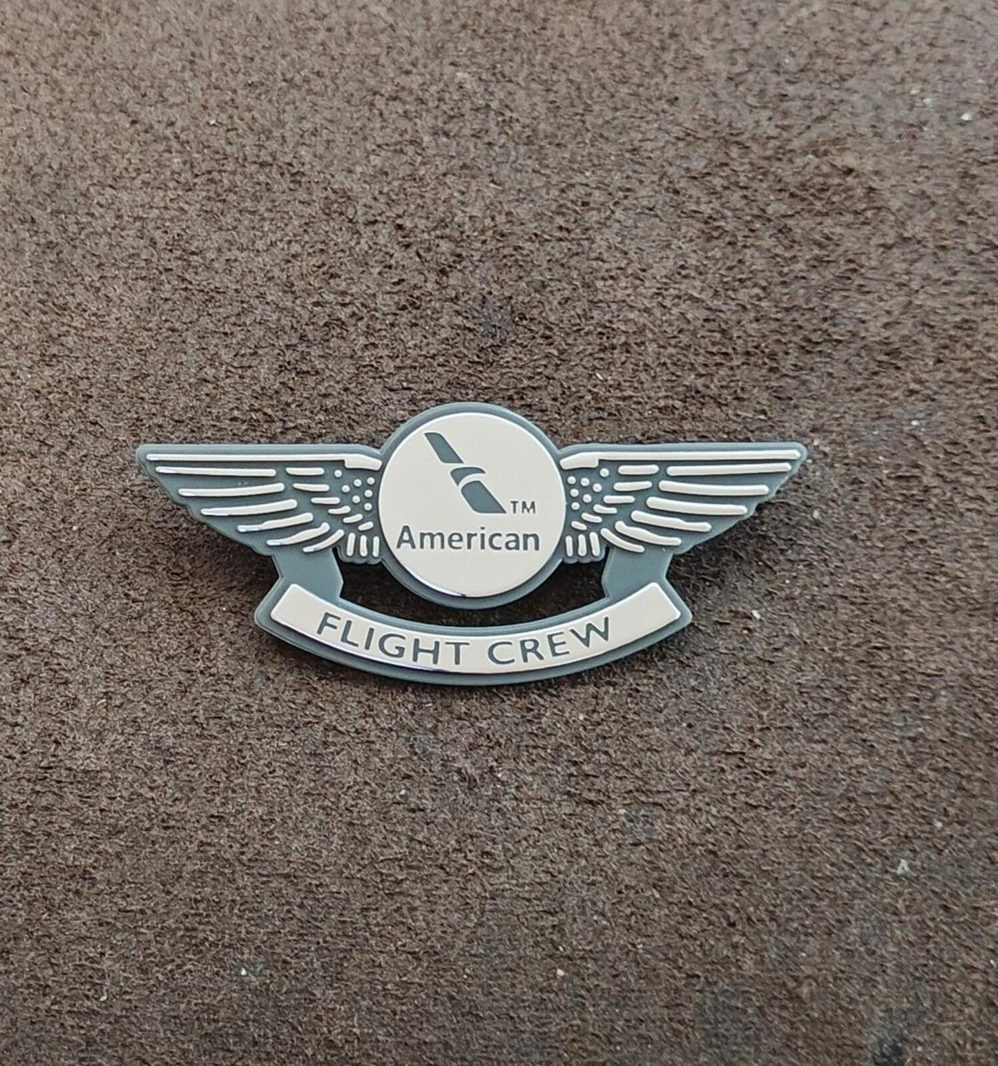 American Airlines Junior Flight Crew Plastic Wings Badge Pin