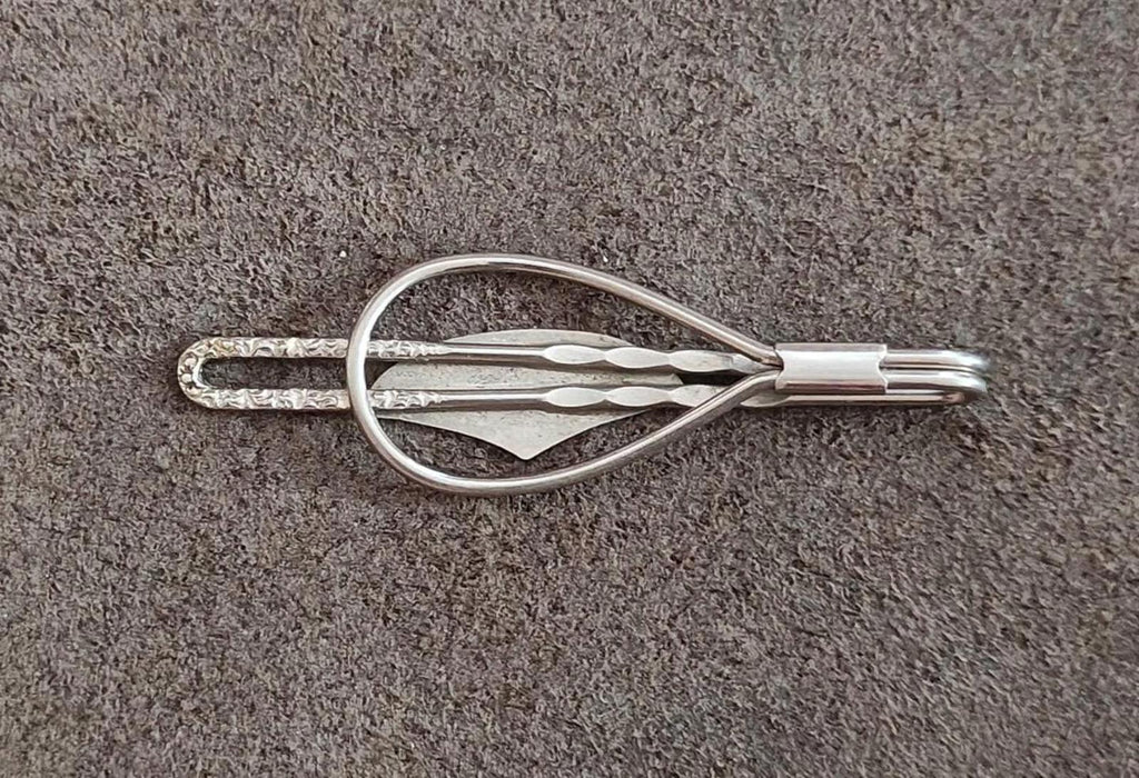 Mohawk Trail Silver Tone Tie Bar Clip