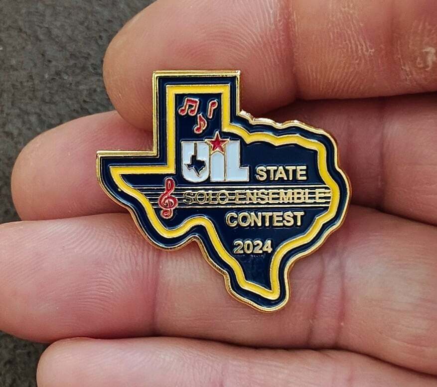 UIL State Solo-Ensemble Contest 2024 Commemorative Gold Tone Pin