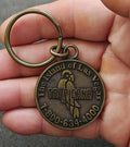 1990s Vintage Tropicana Hotel and Casino Las Vegas Brass Keychain
