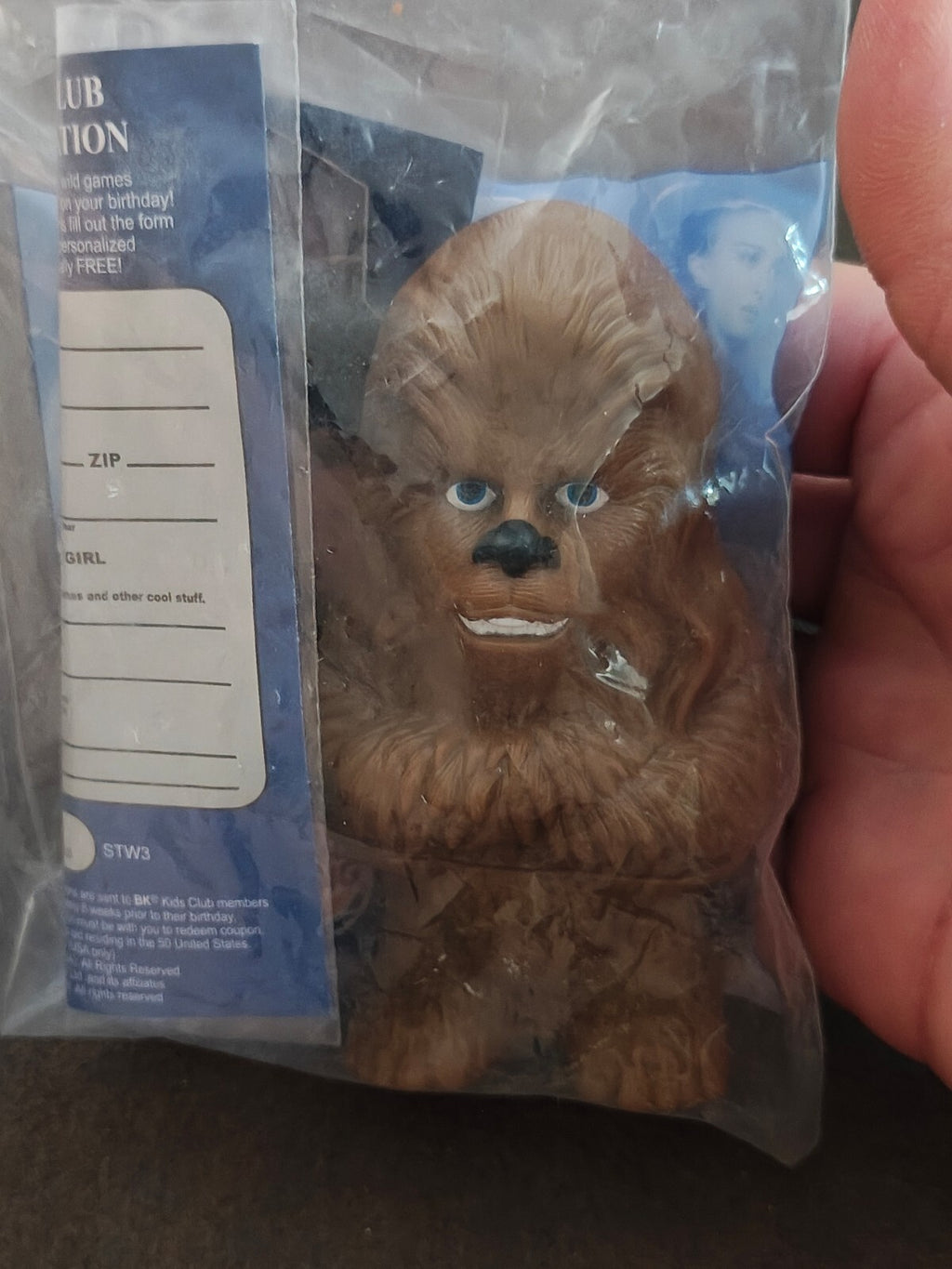 2005 Burger King Star Wars: The Complete Saga Kids Meal Chewbacca Toy New