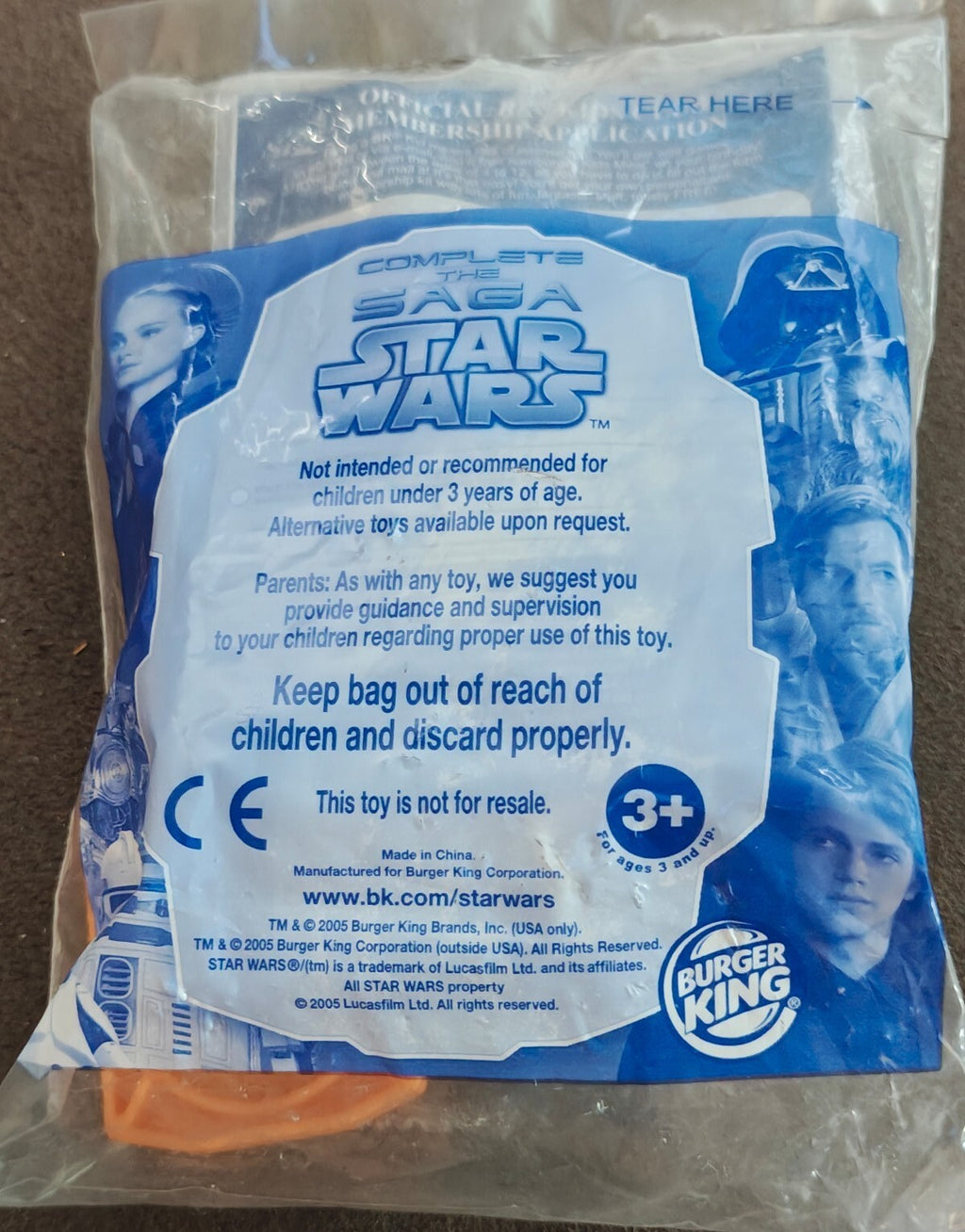 2005 Burger King Star Wars: The Complete Saga Snowspeeder Cosmic Cruiser Toy New
