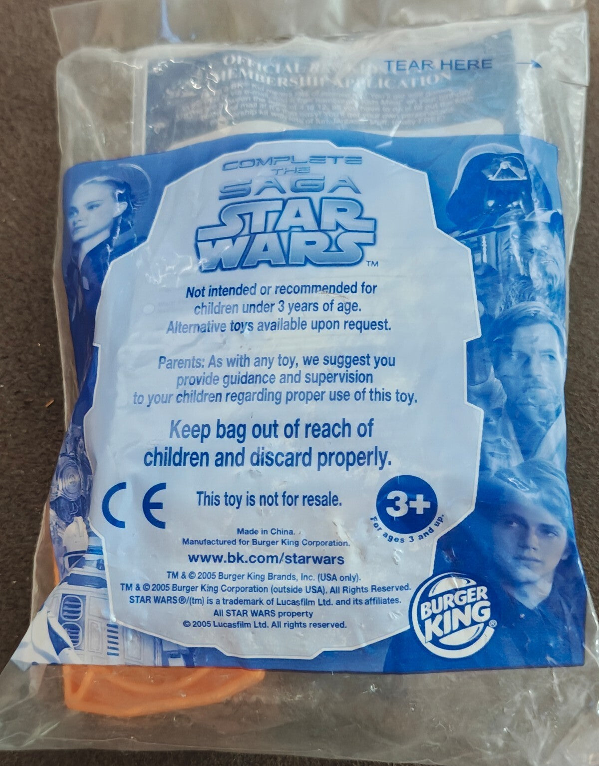 2005 Burger King Star Wars: The Complete Saga Snowspeeder Cosmic Cruiser Toy New