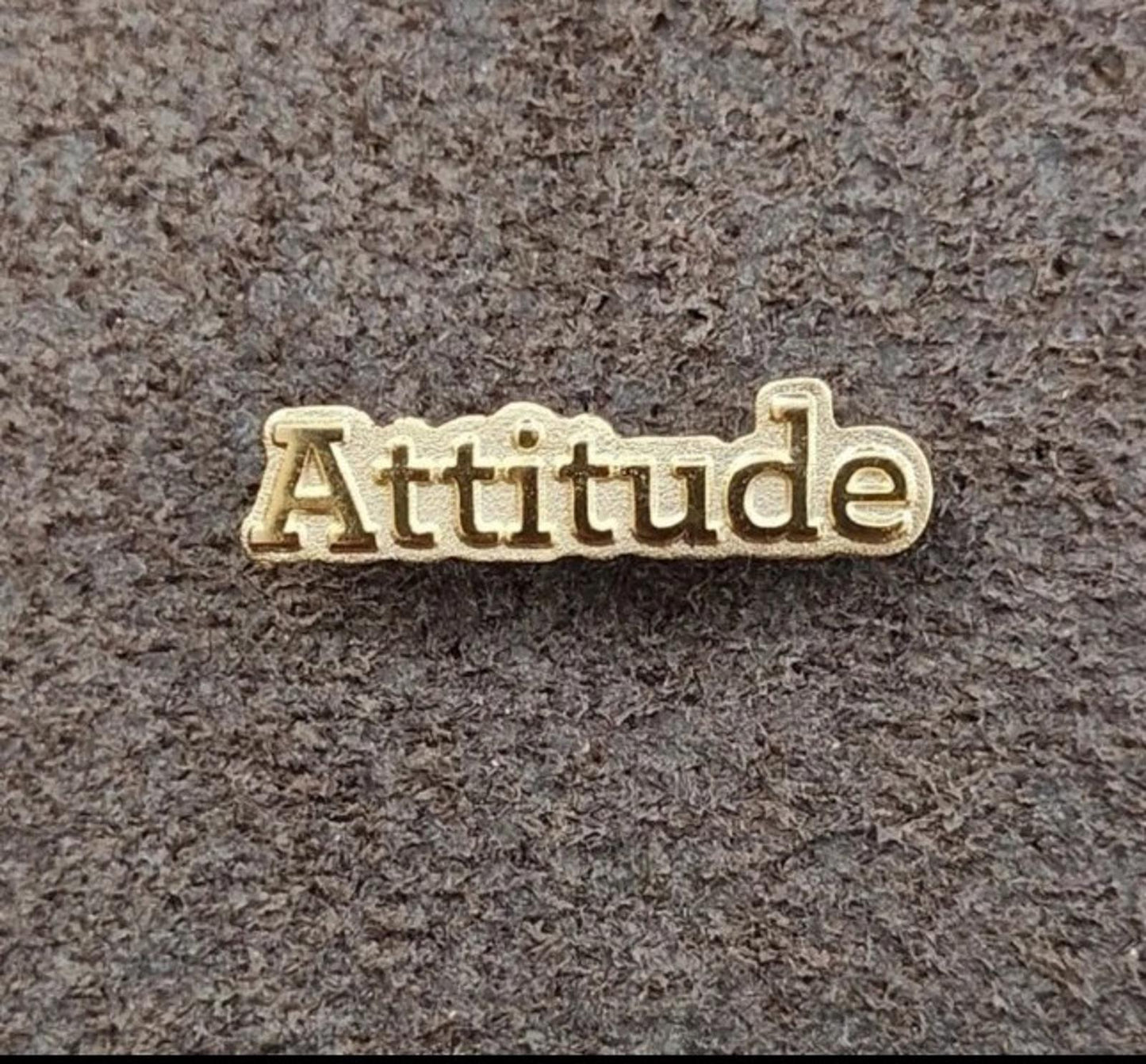 Gold Tone "Attitude" Pin