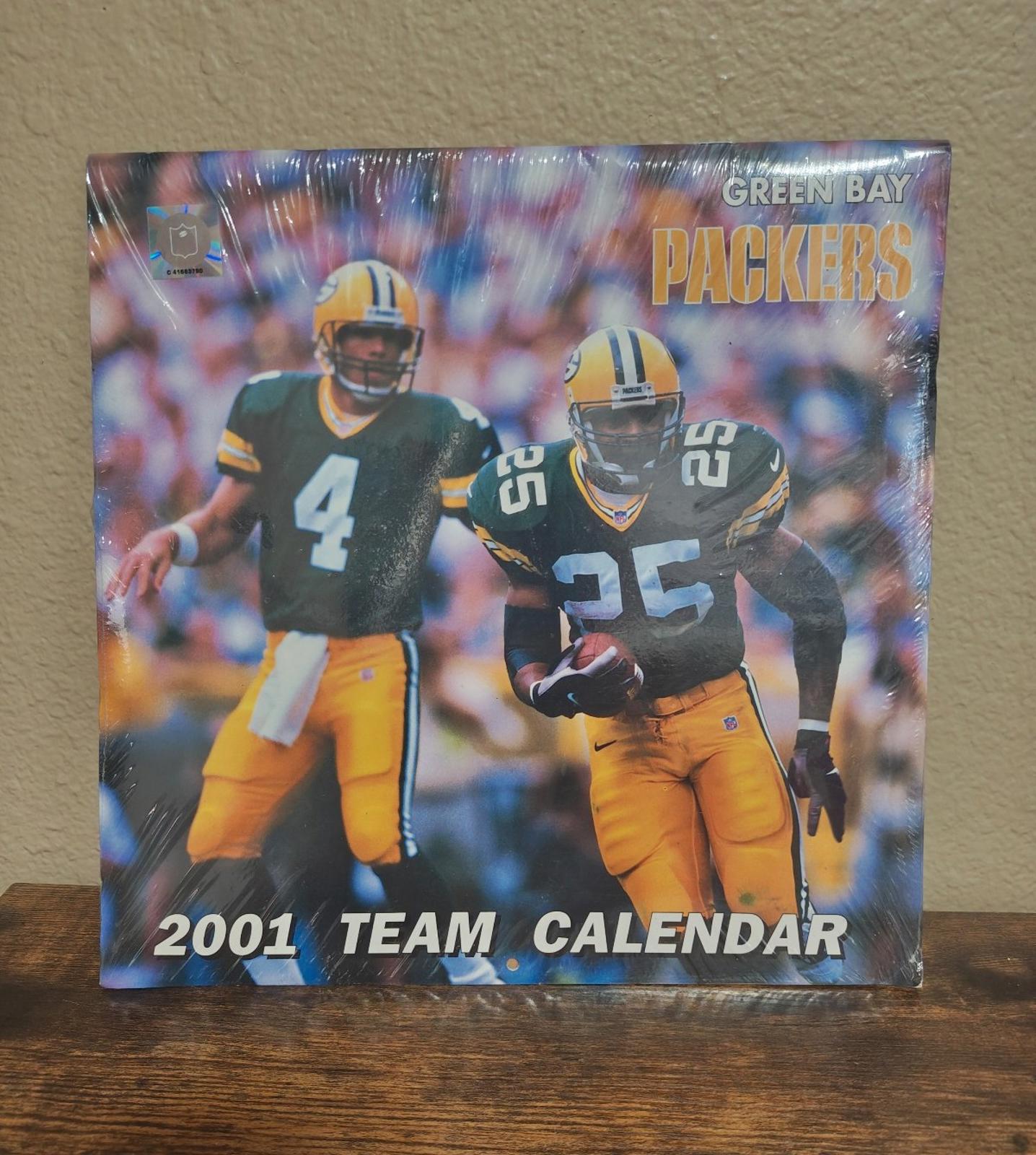 2001 Green Bay Packers 2001 Team Calendar New Sealed