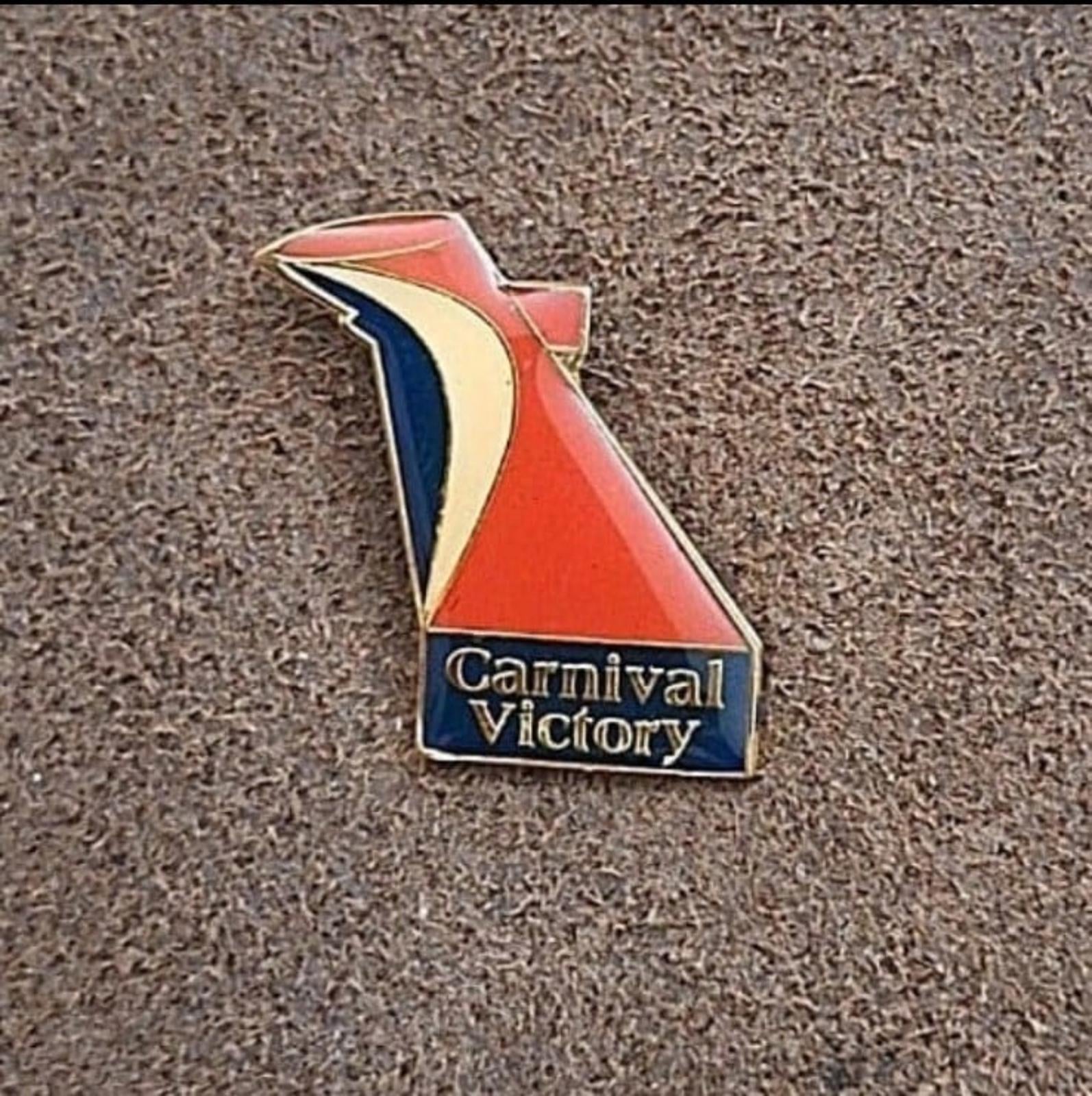 1990s Carnival Victory Cruise Lines Ship Guest VIP Enamel Pin